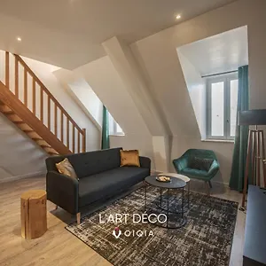 L'art Deco - Duplex - Gare - Arrivee Autonome , Quimper France